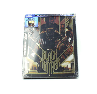 Black Panther Walmart Exclusive Mondo Steelbook 4k+ Blu-ray+ Digital | NEW
