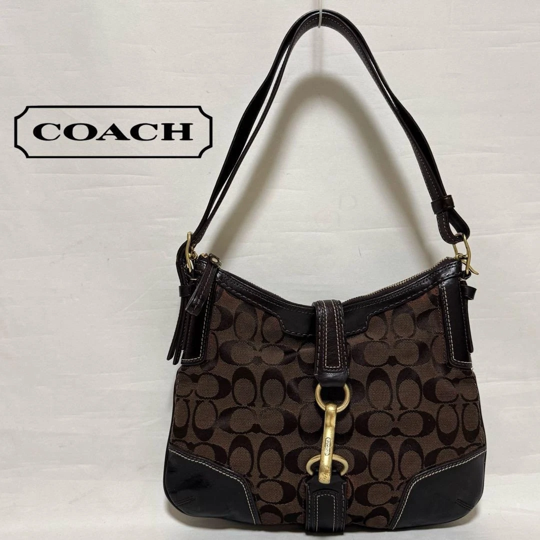 Coach Brown Signature Hobo Bag | eBay