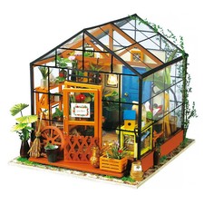 ROEDG104 Robotime Rolife Cathy's Flower House DIY Miniature House 3D Wooden Kit