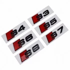 Genuine Style Sport Gloss Black Trunk Emblem Badge For Audi S3 S4 S5 S6 S7 S8