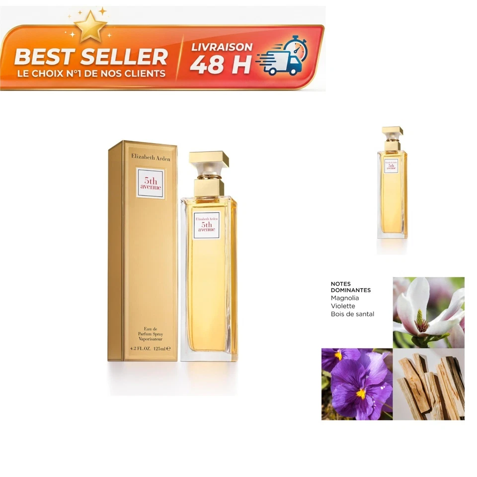 Elizabeth Arden 5th Avenue Eau de Parfum Femme Floral 125 ml - Photo 1/4