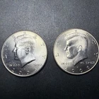 2006 P&D Kennedy Half Dollar Set of 2 coins, UNC, Gem BU from Mint Roll - JK2