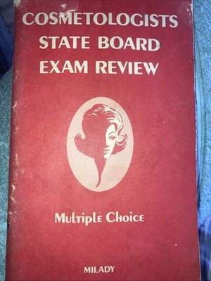 Cosmetologist State Board Exam Review, Milady, 1975,rust Staples