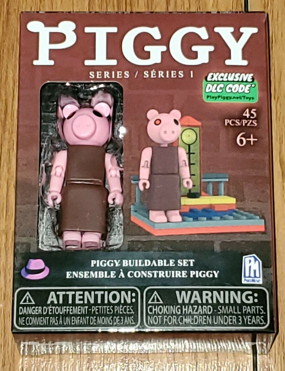 PIGGY Roblox Series 1 PIGGY Buildable Set with Exclusive DLC Code New