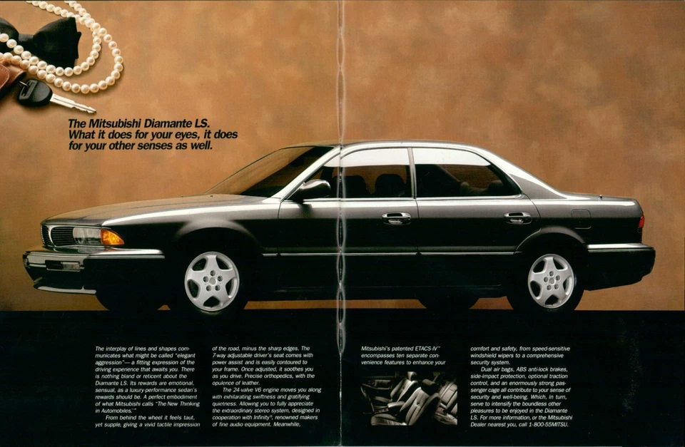 MITSUBISHI 3000GT VR-4 MONTERO SR... Pubblicità stampa rivista AUTO VINTAGE 1... - Immagine 3 di 4