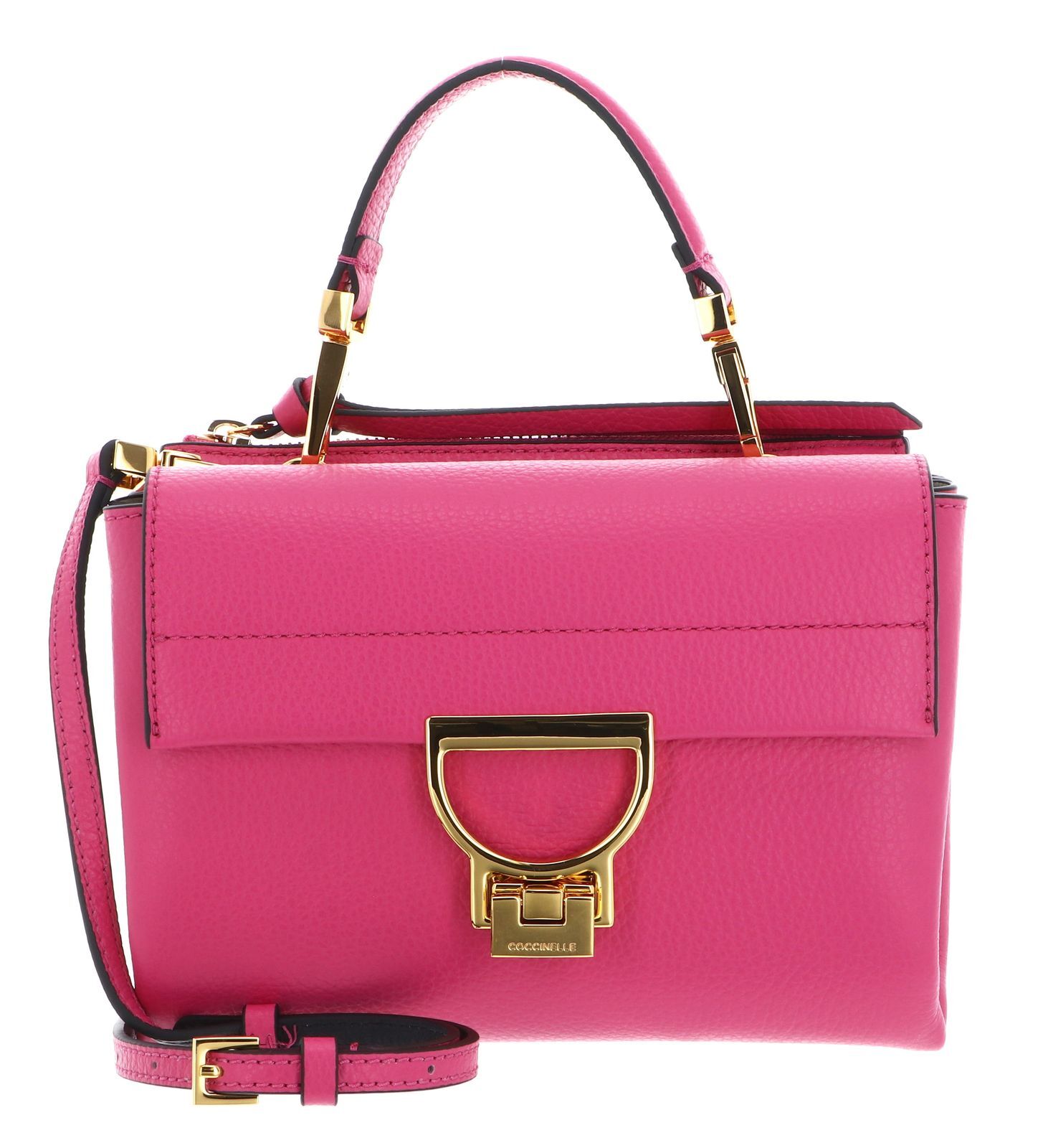 COCCINELLE Arlettis Handbag Grainy Leather New Fucsia