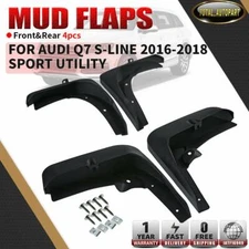 4x RH + LH Splash Guards Mud Flaps Mudguards Molded for Audi Q7 S-Line 2016-2018