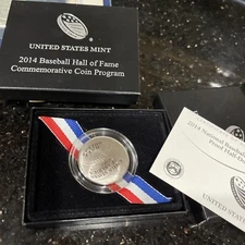 2014-S United States Baseball Hall Of Fame, Proof Commemorative Half Dollar