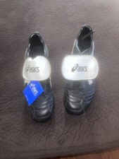 VTG ASICS SG Leather 1994 Made In Italy Soccer Cleats US 8