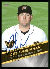 2018 West Virginia Power JOEL HANRAHAN Signed Card autograph auto PIRATES DODGER