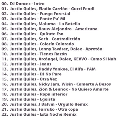 DJ DonCez Justin Quiles Mega Hits