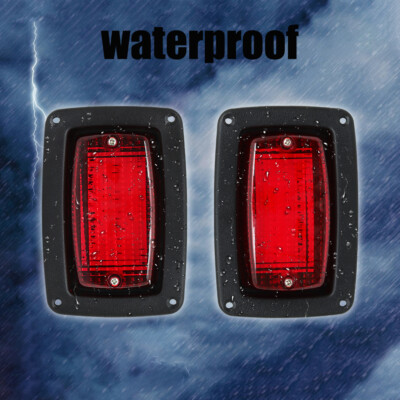 2 LED 3 Wire Taillights Golf Cart LED Tail Light Kit for Club Car DS 1982+