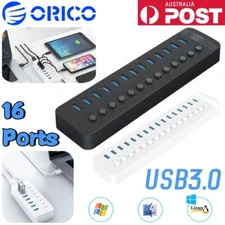 ORICO 16 Ports USB 3.0 High Speed Extension Hub Splitter Extender For PC Laptop