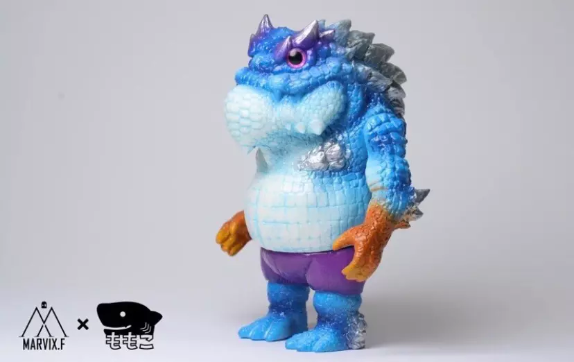 Momoco Studio L HIPPO JOE メガカバ・ジョー Momoco Studio MR.JOE HOBBY Hippo Collectible Blue Rare Vinyl