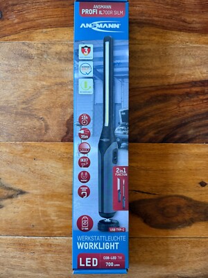 ANSMANN Profi-Arbeitsleuchte IL700R, 7W COB-LED, 2 in 1, wiederaufladbar NEU OVP