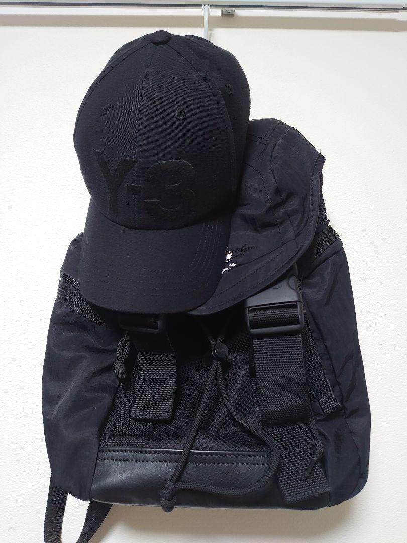 Y-3 mobility XS backpack w/ cap set yohji yamamoto black 21 Y-3 mobility XS backpack w/ cap set yohji yamamoto black 21