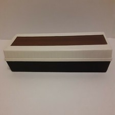 Vintage Cassette Case/holder/protecter Hard Plastic Holds Up To 15 Tapes