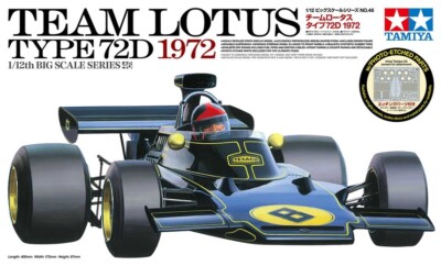 Tamiya 12046 1/12 Scale F1 Car Model Kit Team Lotus Type 72D 1972