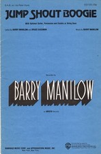 BARRY MANILOW "JUMP SHOUT BOOGIE" SHEET MUSIC 1978 kamakazi