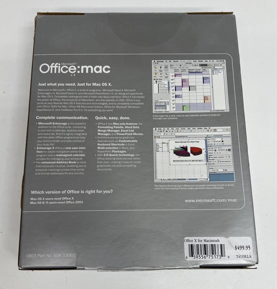New Microsoft Office: Mac v. X for OS X , Requires Mac OS X - Image 4 of 4