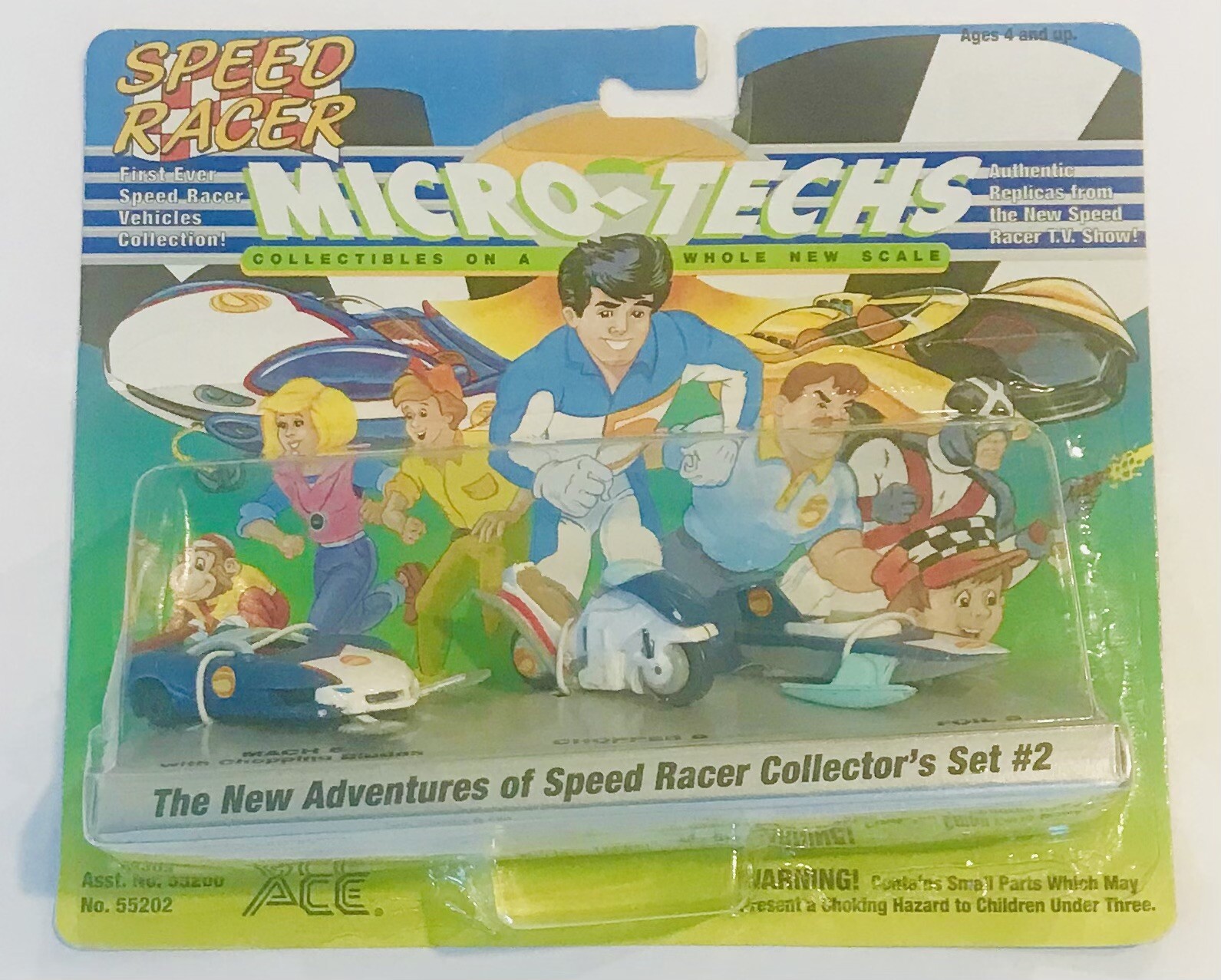 ACE Speed Racer Micro-Techs, “New Adventures Set #2” 1994, Vintage NEW ...