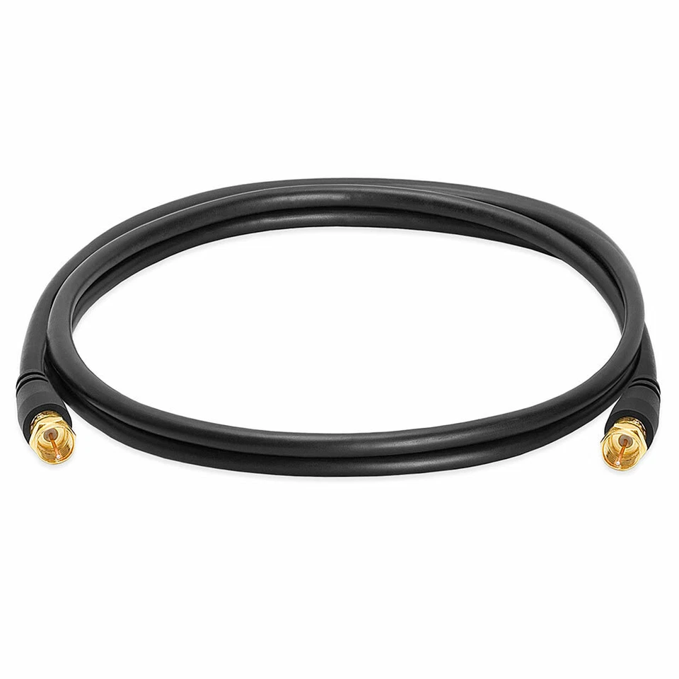 Digital Coaxial Cable F-Type Male RG6 Coax Digital A/V with F Connector Pin 6 ft - Image 2 of 2