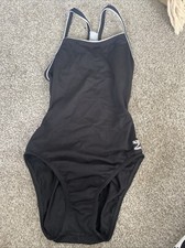 Speedo Endurance Training Swimsuit Black One Piece 30