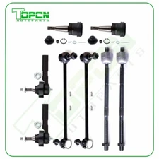 8pcs Front Tie Rod Ends Ball Joints Sway Bar For 2001-2007 Chrysler Town Country