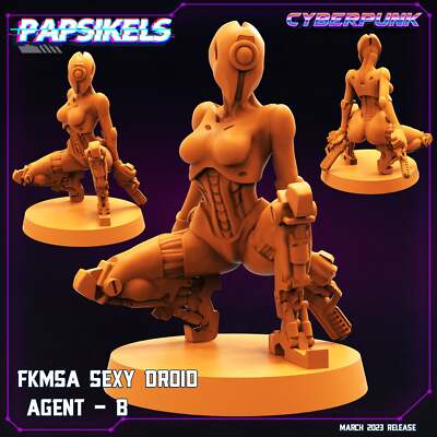 FKMSA Sexy Droid Agent B | Cyberpunk | Sci-Fi Tabletop Miniature
