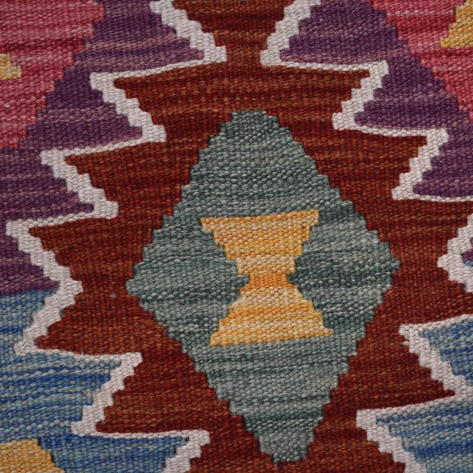Anatolian Hand Woven Traditional Afghan Kilim Runner Chobi Rug 2'0x6'10ft B30465 - Image 4 of 4