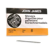 John James Glovers Needles Size 8 Leather Needle 43603 Craft Bulk Pack 25 L3910