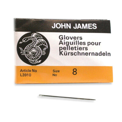 John James Glovers Needles Size 8 Leather Needle 43603 Craft Bulk Pack 25 L3910