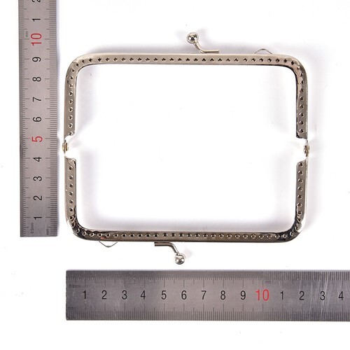 1pc Retro Alloy Metal Flower Purse Bag DIY Craft Frame Kiss Clasp Lock Silver!AU - Picture 12 of 12