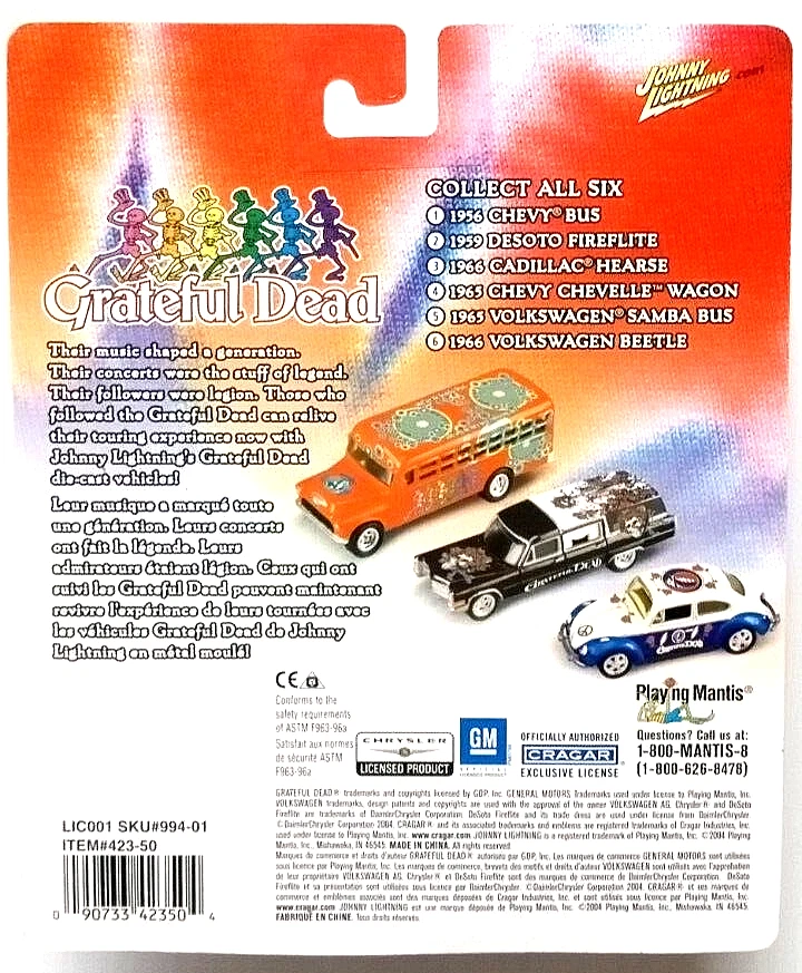 Johnny Lightning GRATEFUL DEAD 1959 DESOTO FIREFLITE ~ ¡CASI COMO NUEVO! Foto 3 de 4