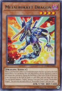 Metalrokket Dragon - EXFO-EN008 - Rare - Unlimited Edition x3 - Near Mint