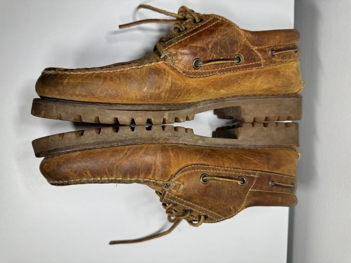 Timberland Authentic 3 Eye Lug Classic Boat Shoe Brown Size Timberland Authentic 3 Eye Lug Classic Boat Shoe Brown Size