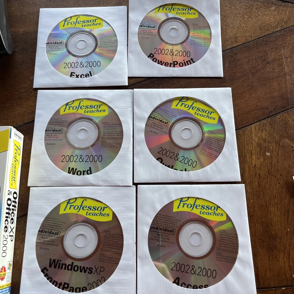 Professor Teaches Microsoft Office XP & Office 2000 6 CD Tutorial Set - Image 2 of 4