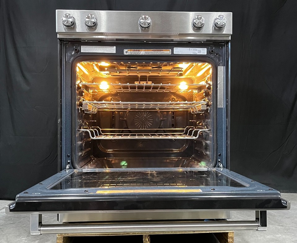 KitchenAid KSDB900ESS 30 Inch Slidein Dual Fuel Range with 5 Sealed