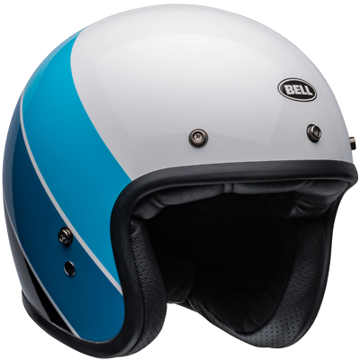Blue Bell 500 Helmets Bell Custom 500 3/4 Open Face Motorcycle Helmet Six  Day Steve