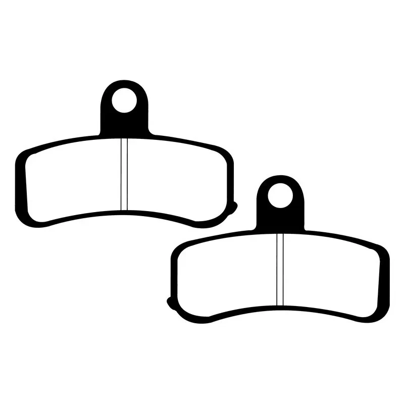 Pastilhas de freio a disco EBC V-Pad frontais compatíveis com HARLEY DAVIDSON WIDE GLIDE (2008 a 2020) - Imagem 4 de 4