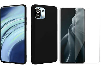 Coque Silicone TPU Noire + Verre Trempe Pour Xiaomi Mi 11 Little Boutik®