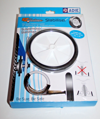 Stabilisateurs De Vélo Adie EZ Trainer Pour Enfants - Roues 12 à 16 Pouces - Suspension Blanche