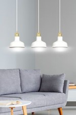 Lampade A Sospensione Scandinave Bianche 3X15W/E27 IP20 - Ideali Per Ambienti Eleganti - 2