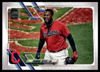 2021 Topps Series 2 Black Franmil Reyes 43/70 Cleveland Indians #341