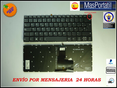 NEW Lenovo Ideapad 320-15IKB Spanish Keyboard Replacement (Part 9Z.NCSSN.10S)