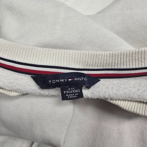 Tommy Hilfiger Tino French Terry Sweat Trainer Pullover RM87691587 White Sz XXL - Picture 15 of 21