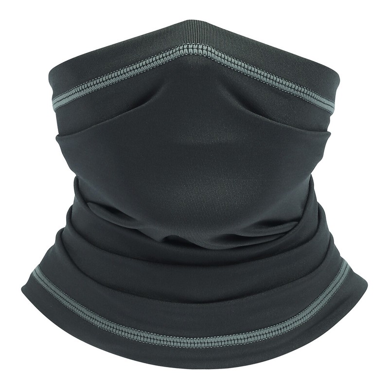 Balaclava Face Scarf UV Protection Headband Neck Gaiter Breathable Bandana Gray