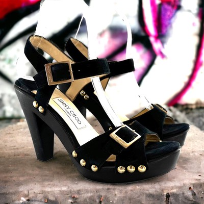 jimmy choo chunky heels