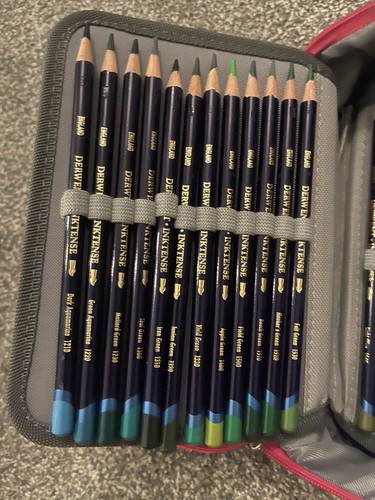 Derwent 2301844 Inktense Permanent Watercolour Pencils Set of 72, in Fabric Case - Picture 6 of 8