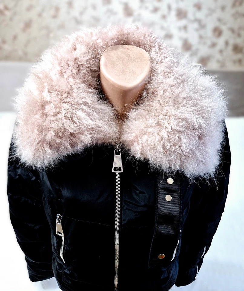 LEONARDO women's down jacket with natural cashmere fur - Image 4 of 4